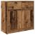 Bufetă cu sertar Lemn vechi 80x34x76 cm Lemn prelucrat GartenMobel Dekor