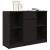 Bufetă cu sertar Stejar negru 101x35x76 cm Lemn prelucrat GartenMobel Dekor