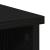 Bufetă cu sertar Stejar negru 101x35x76 cm Lemn prelucrat GartenMobel Dekor