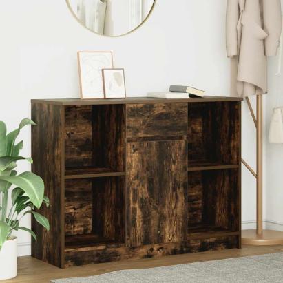 Bufetă cu sertar stejar afumat 101x35x76 cm lemn de stratificat GartenMobel Dekor