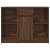 Bufetă cu sertar Stejar maro 101x35x76 cm Lemn prelucrat GartenMobel Dekor