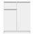 Bufetă cu sertar alb 71x35x84 cm din lemn prelucrat GartenMobel Dekor