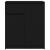 Bufetă cu sertar Stejar negru 71x35x84 cm Lemn prelucrat GartenMobel Dekor
