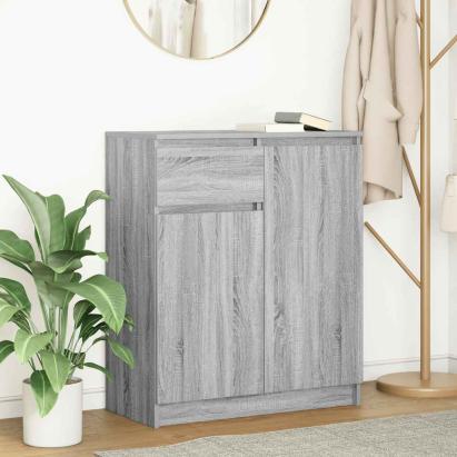 Bufetă cu sertar Gri Sonoma 71x35x84 cm Lemn prelucrat GartenMobel Dekor