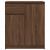 Bufetă cu sertar Stejar maro 71x35x84 cm Lemn prelucrat GartenMobel Dekor