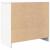 Bufetă cu sertar alb 71x35x65 cm din lemn prelucrat GartenMobel Dekor