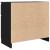 Bufetă cu sertar Stejar negru 71x35x65 cm Lemn prelucrat GartenMobel Dekor