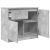 Bufetă cu sertar Gri beton 71x35x65 cm Lemn prelucrat GartenMobel Dekor