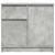 Bufetă cu sertar Gri beton 71x35x65 cm Lemn prelucrat GartenMobel Dekor