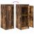 Bufetă Stejar afumat 29,5x34x76 cm Lemn prelucrat GartenMobel Dekor