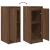 Bufetă Stejar maro 29,5x34x76 cm Lemn prelucrat GartenMobel Dekor