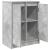 Bufetă Gri Beton 57x34x76 cm Lemn prelucrat GartenMobel Dekor