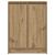 Bufetă Stejar Artisan 57x34x76 cm Lemn prelucrat GartenMobel Dekor
