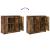 Bufetă Stejar afumat 85x34x76 cm Lemn prelucrat GartenMobel Dekor