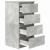 Bufetă Gri Beton 37,5x35x76 cm Lemn prelucrat GartenMobel Dekor