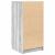 Bufetă gri Sonoma 37,5x35x76 cm Lemn prelucrat GartenMobel Dekor