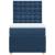 Pat box spring cu saltea, albastru, 80x200 cm, textil GartenMobel Dekor