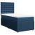 Pat box spring cu saltea, albastru, 80x200 cm, textil GartenMobel Dekor