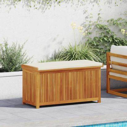 Cutie de perne de exterior 113x50x60,5 cm lemn masiv de salcâm GartenMobel Dekor