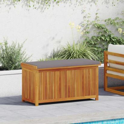 Cutie de perne de exterior 113x50x60,5 cm lemn masiv de salcâm GartenMobel Dekor