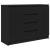 Bufetă cu sertare Stejar negru 100,5x35x76 cm Lemn prelucrat GartenMobel Dekor