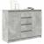 Bufetă cu sertare Gri beton 100,5x35x76 cm Lemn prelucrat GartenMobel Dekor