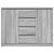 Bufetă cu sertare Gri Sonoma 100,5x35x76 cm Lemn prelucrat GartenMobel Dekor