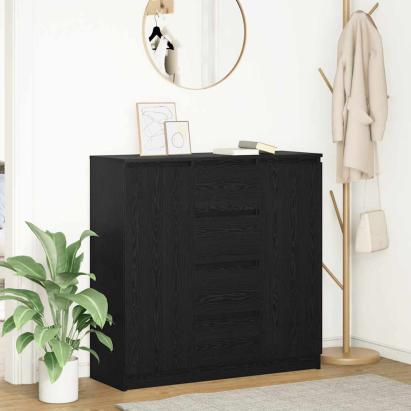 Bufetă cu sertare Stejar negru 100,5x35x98,5 cm Lemn prelucrat GartenMobel Dekor