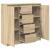 Bufetă cu sertare Stejar Sonoma 100,5x35x98,5 cm Lemn prelucrat GartenMobel Dekor