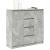 Bufetă cu sertare Gri beton 100,5x35x98,5 cm Lemn prelucrat GartenMobel Dekor