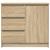 Bufetă cu sertar Stejar Sonoma 71x35x65 cm Lemn prelucrat GartenMobel Dekor