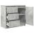 Bufetă cu sertar Gri beton 71x35x65 cm Lemn prelucrat GartenMobel Dekor