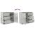 Bufetă cu sertar Gri beton 71x35x65 cm Lemn prelucrat GartenMobel Dekor