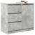Bufetă cu sertar Gri beton 71x35x65 cm Lemn prelucrat GartenMobel Dekor