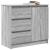 Bufetă cu sertar Gri Sonoma 71x35x65 cm Lemn prelucrat GartenMobel Dekor