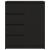 Bufetă cu sertare Stejar negru 71x35x84 cm Lemn prelucrat GartenMobel Dekor