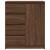 Bufetă cu sertare Stejar maro 71x35x84 cm Lemn prelucrat GartenMobel Dekor