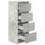Bufetă Gri Beton 37,5x35x99 cm Lemn prelucrat GartenMobel Dekor