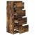 Bufetă Stejar afumat 37,5x35x99 cm Lemn prelucrat GartenMobel Dekor
