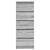 Bufetă cu sertare Gri Sonoma 37,5x35x99 cm Lemn prelucrat GartenMobel Dekor
