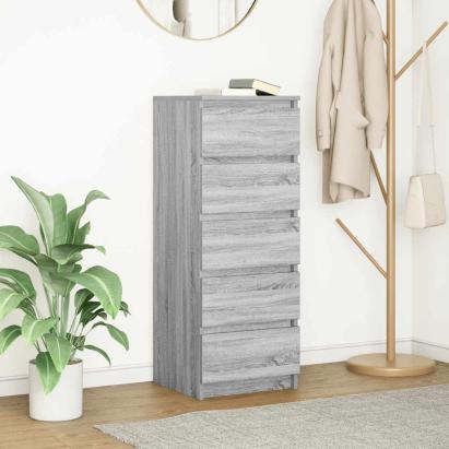 Bufetă cu sertare Gri Sonoma 37,5x35x99 cm Lemn prelucrat GartenMobel Dekor