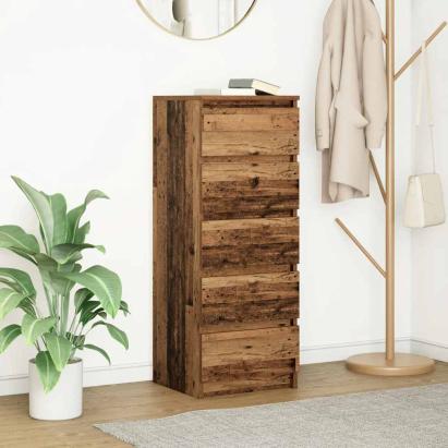 Bufetă cu sertare Lemn vechi 37,5x35x99 cm Lemn prelucrat GartenMobel Dekor
