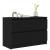 Dulap TV negru 80x35x54 cm lemn prelucrat GartenMobel Dekor