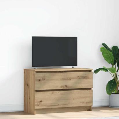 Dulap TV Artisan Stejar 80x35x54 cm Lemn prelucrat GartenMobel Dekor