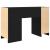 Birou Stejar negru 120x42x76 cm Lemn prelucrat GartenMobel Dekor