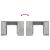 Birou Beton Gri 120x42x76 cm Lemn prelucrat GartenMobel Dekor