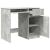 Birou Beton Gri 86x49x76 cm Lemn prelucrat GartenMobel Dekor