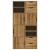 Dulapuri laterale 4 buc "ODDA" 40x24x79 cm lemn masiv de pin GartenMobel Dekor