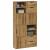 Dulapuri laterale 4 buc "ODDA" 40x24x79 cm lemn masiv de pin GartenMobel Dekor