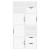 Dulapuri laterale 4 buc ODDA alb 40x24x79 cm lemn masiv de pin GartenMobel Dekor